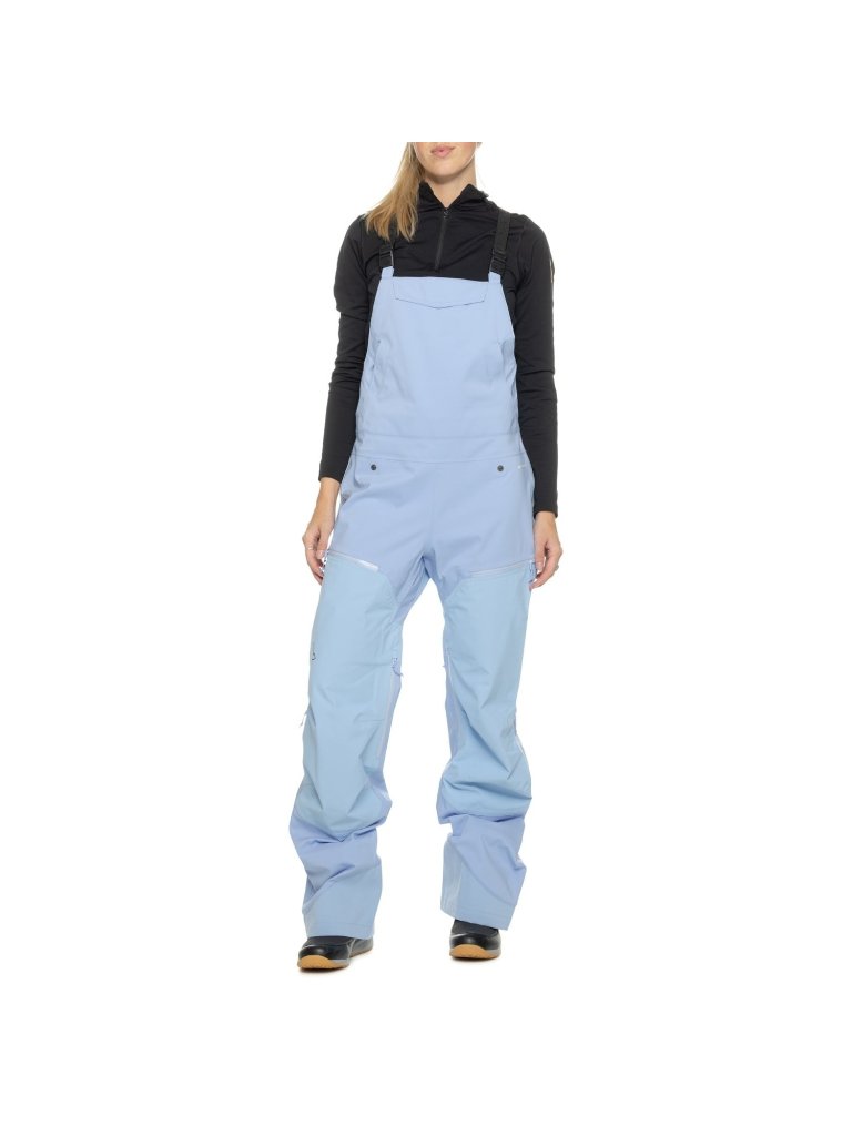 Flylow Moxie Womens Bibs Snowboard/Ski/Winter Pants Frozen Blue $440 — image 6 of 7